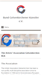 Mobile Screenshot of bundgelsenkirchenerkuenstler.de