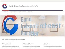 Tablet Screenshot of bundgelsenkirchenerkuenstler.de